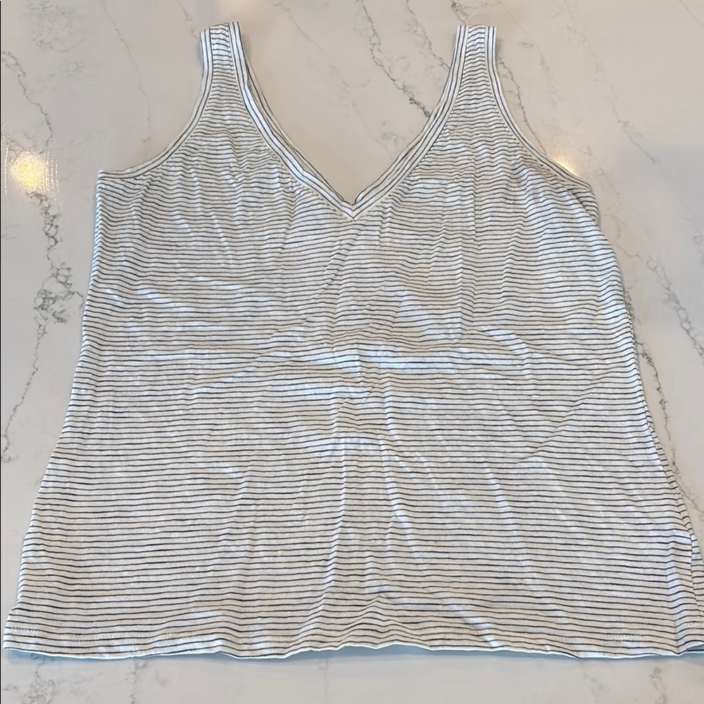 Boden Black and White Striped Camisole